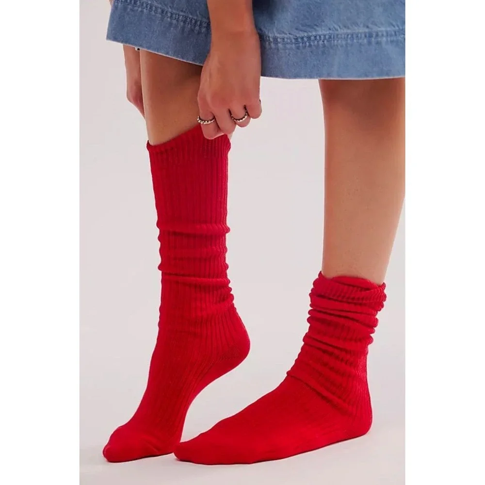 Free People‎ Super Scrunch Slouchy Sock • NWT • One Size